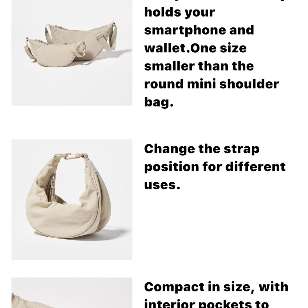 Uniqlo Round Ultra Mini Bag - Picture 5 of 9